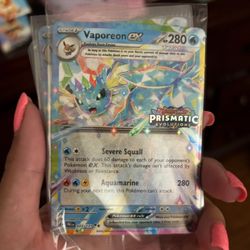 Pokemon Card Vapereon Ex