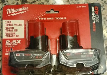 Milwaukee 2pk battery