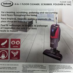 4-in-1 Floor Cleaner, Scrubber, Polisher & Vac
