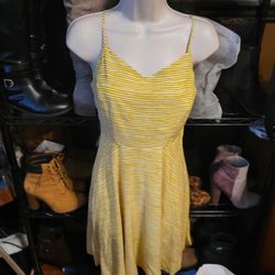 Small Yellow Stripped Tank Dress
