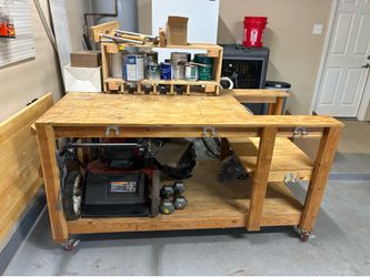 Custom handmade workbench