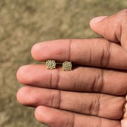 Iced Out Moissanite Earrings – Pass Diamond Tester