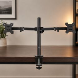VIVO Dual Monitor Desk Mount Stand – Adjustable Arms – Heavy Duty – $25