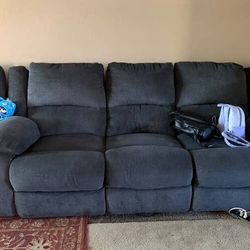 Electric Reclining 2 Piece Couch Set 