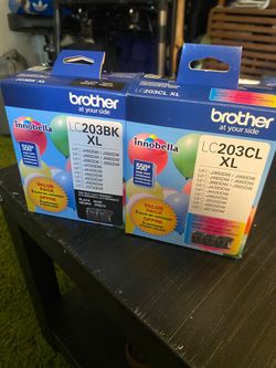Brother LC203CL XL and LC203BK XL ink cartridges