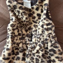 New Leopard Vest 6-9 Months