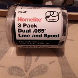 Homelite 3 pack duel .065 line and spool