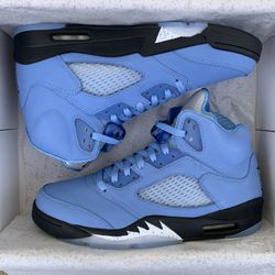 new air jordan 5 retro “UNC university blue” men’s size 10