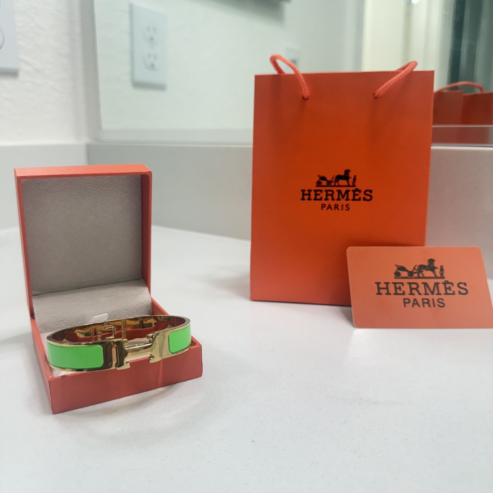 Green Hermes Bracelet