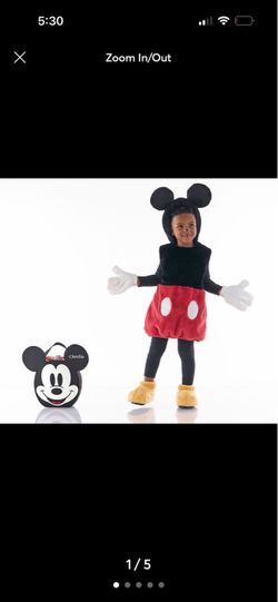 DISNEY MICKEY MOUSE 2T HALLOWEEN COSTUME