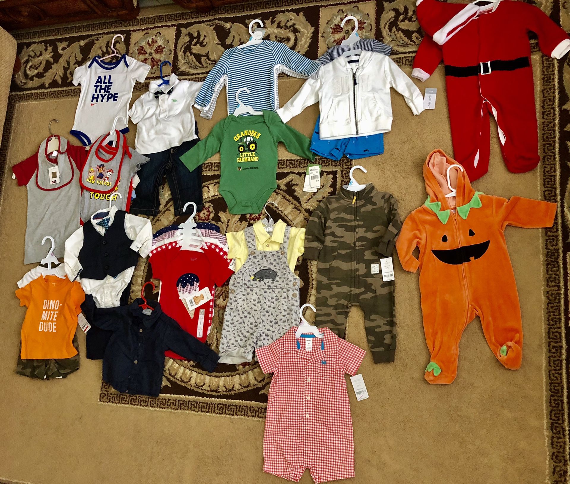 Brandnew baby boy clothes 6 to 12 months