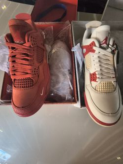 Jordan retro 4 bricks and brick after. Both DS. Lmk