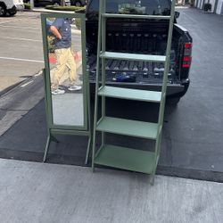 Mirror And Display Shelf