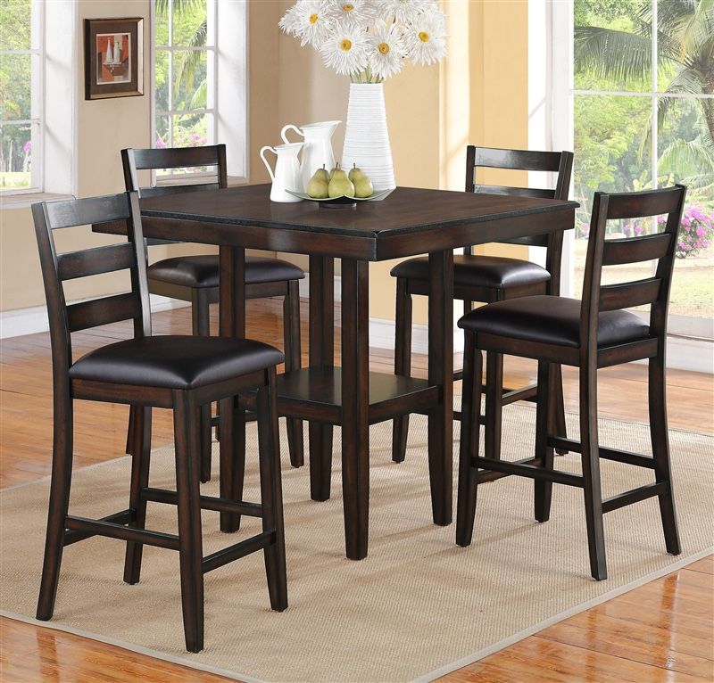 Espresso Dining Table Set