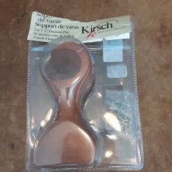 walnut 5693g-085 kirsch support de varas  1 3.8 pole fits 3.49 cm elegance 