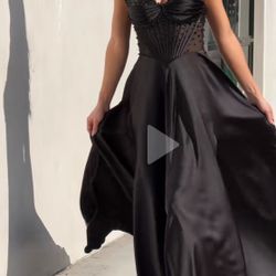 Black Corset Gown