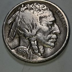 Rare 1918/7  Buffalo Nickel