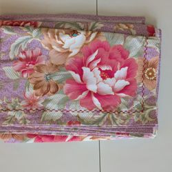 100%  cotton Queen Size (Oversized)3 pcs Bedding set 1flat sheet with 2 pillow cases