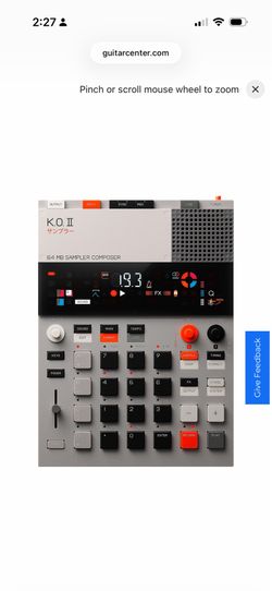 teenage engineering EP-133 K.O. II Sampler Composer