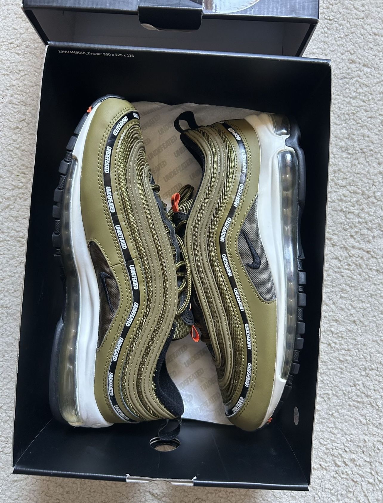 Undefeated Air Max 97 Size 10 - No Trades!