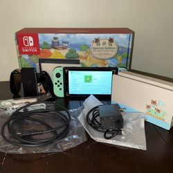 Animal Crossing Limited Edition Nintendo Switch w/ 256GB Memory Card