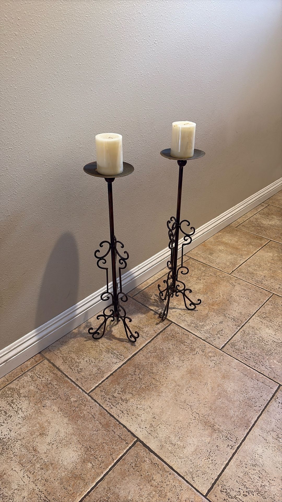 Tall Decorative Candle Holders.