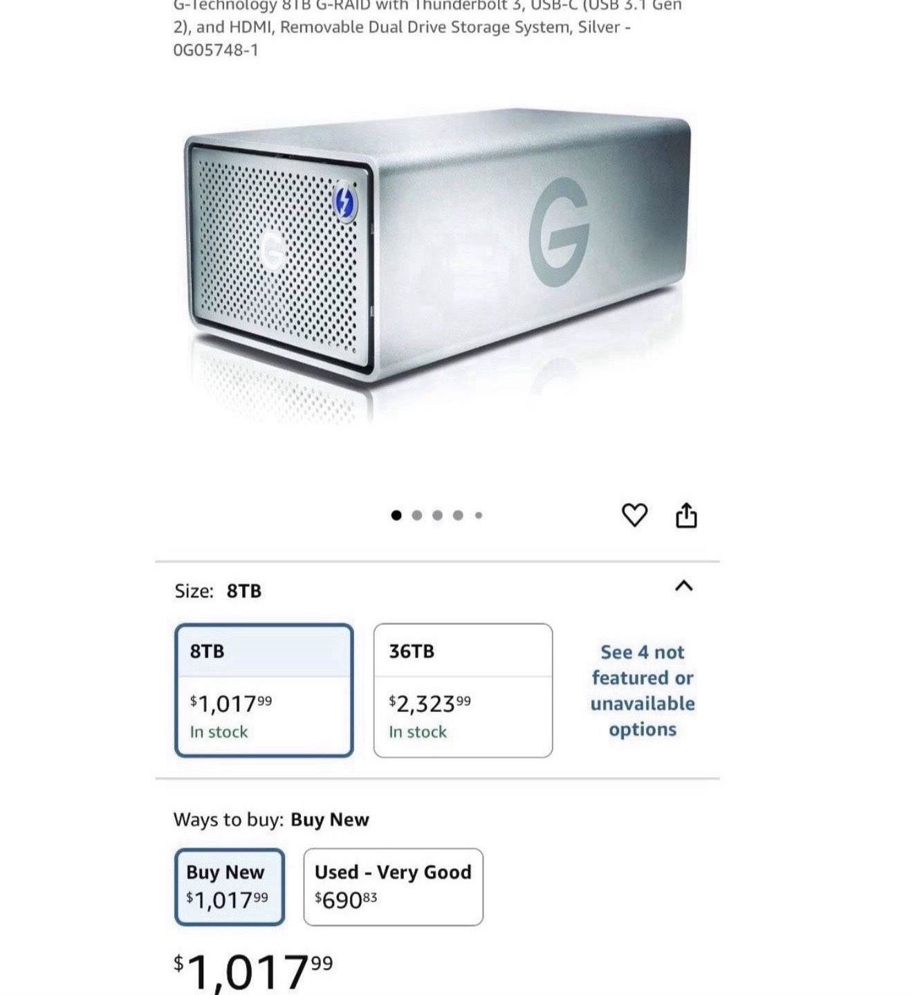G-RAID  8TB