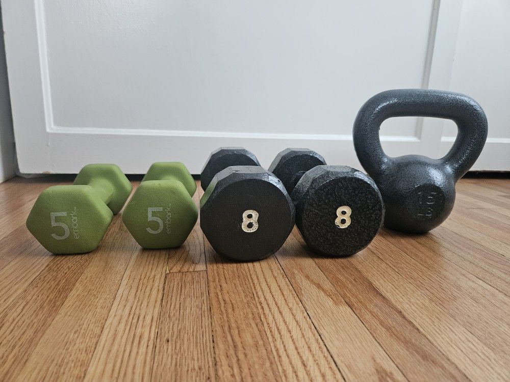 Dumbbell & Kettlebell Set