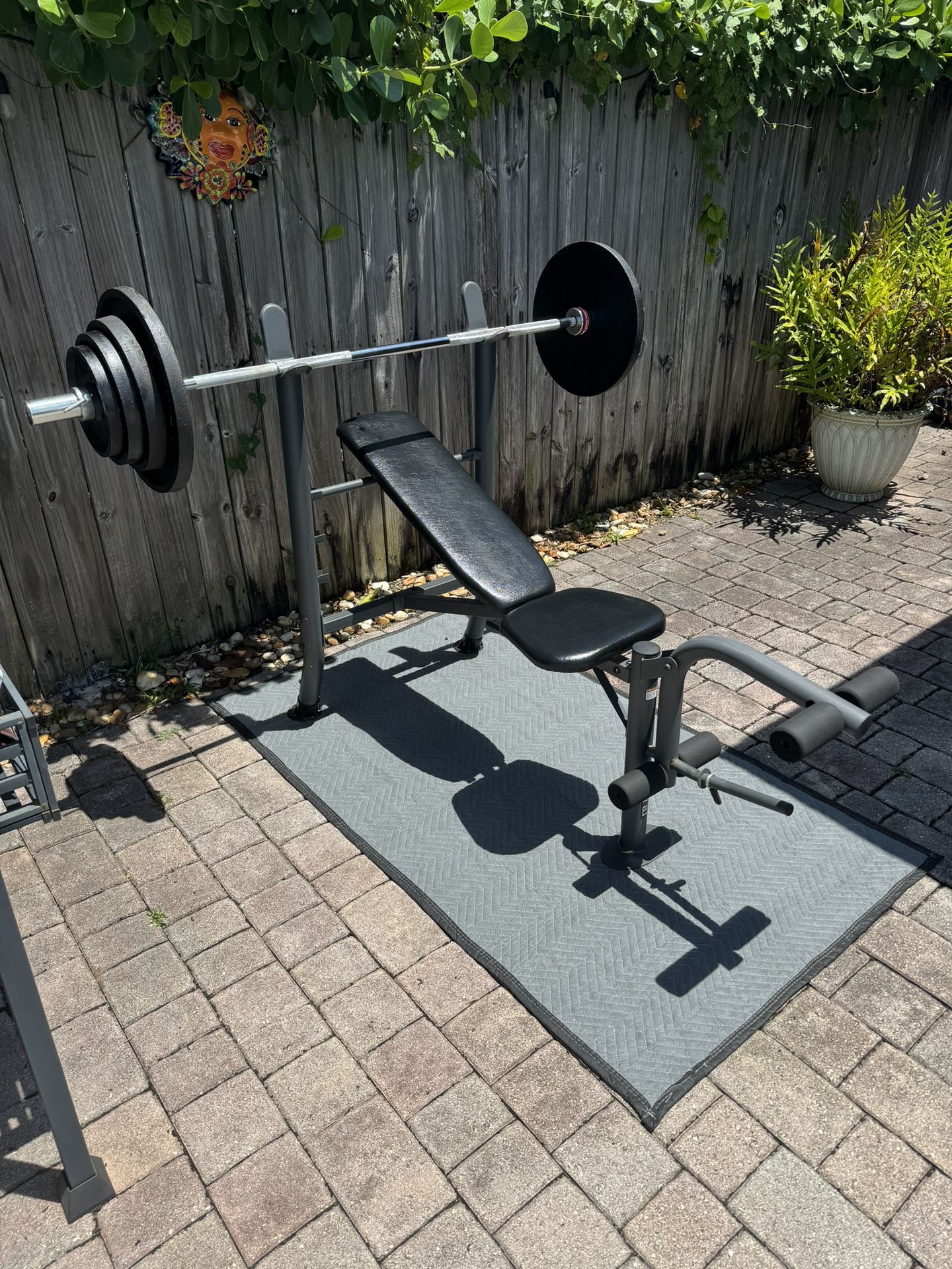 2” Olympic Style Workout set. Over 260lbs in total weight. Everything in pics is included for the price. 