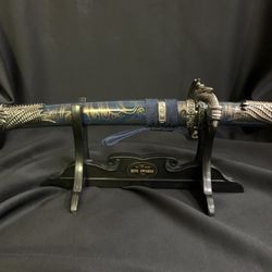 Miniature Tatsu Sword with Stand