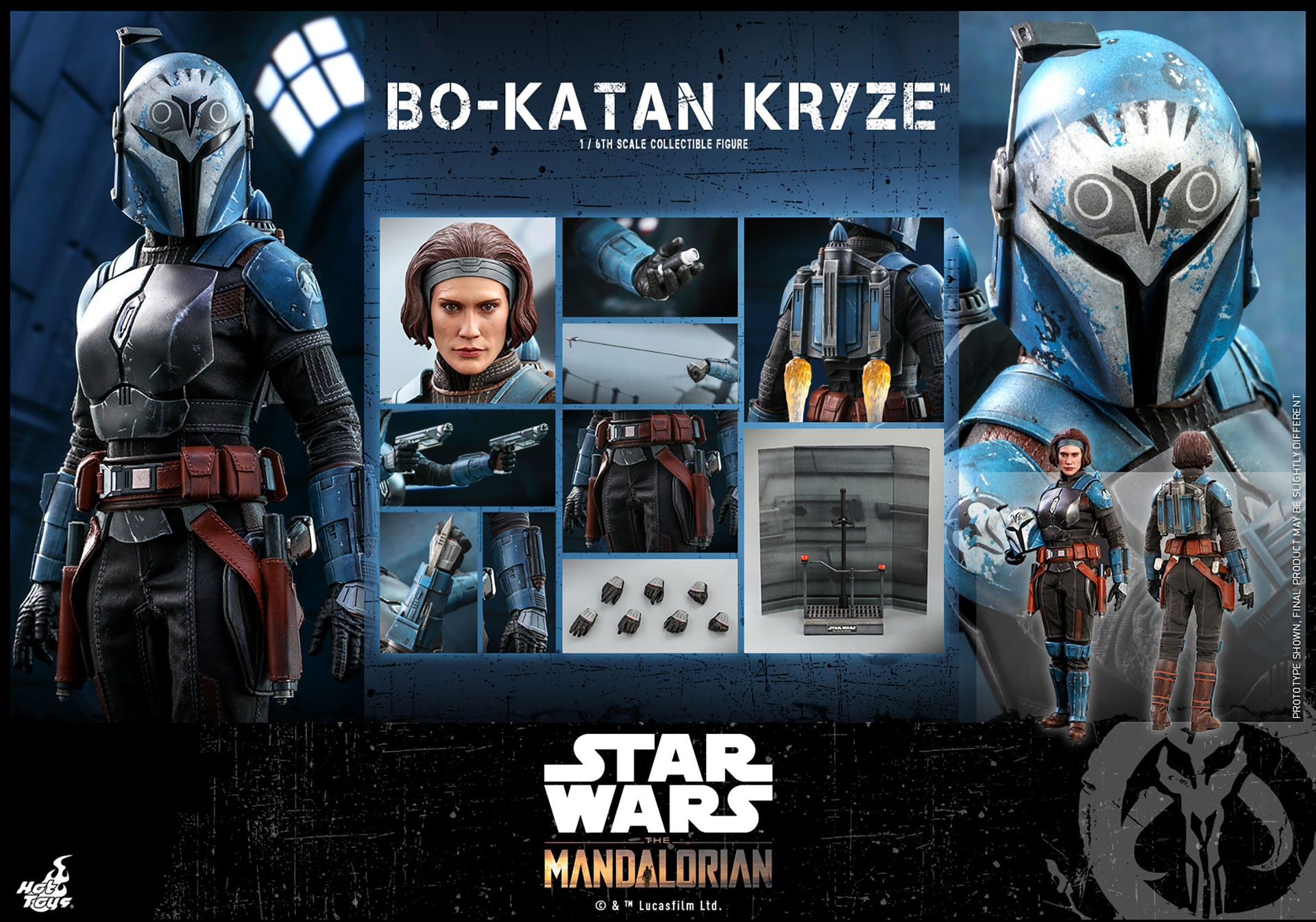 Star Wars Hot Toys Bo Katan The Mandalorian Marvel Dc 1/6 Scale