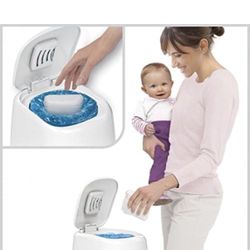 Playtex Diaper Genie Complete Diaper Pail with Odor Lock Technology, White