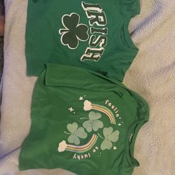 St Patrick’s day shirts 2t