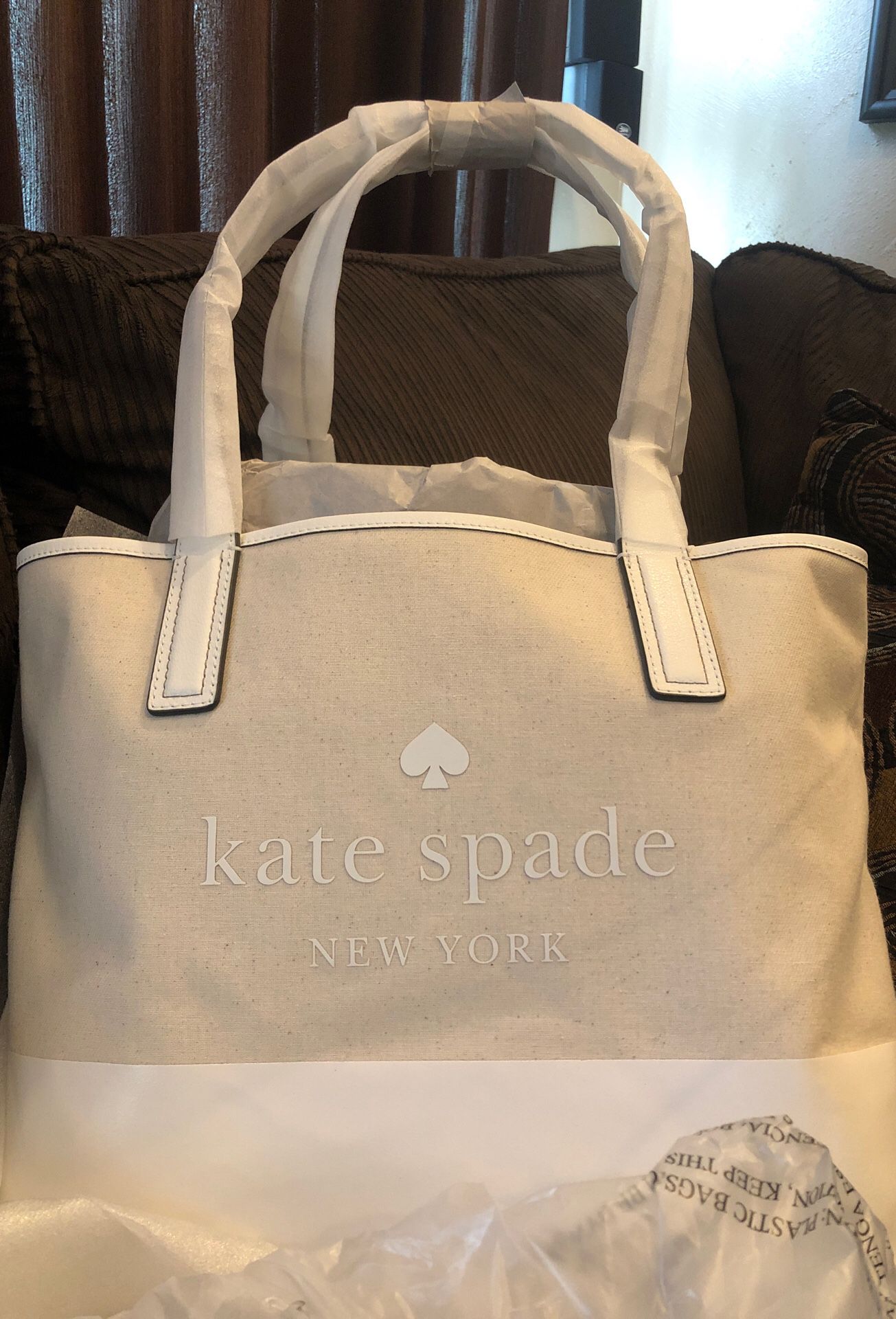 KATE SPADE BRAND NEW UNOPENED LARGE TOTE great for traveling or LAPTOP
