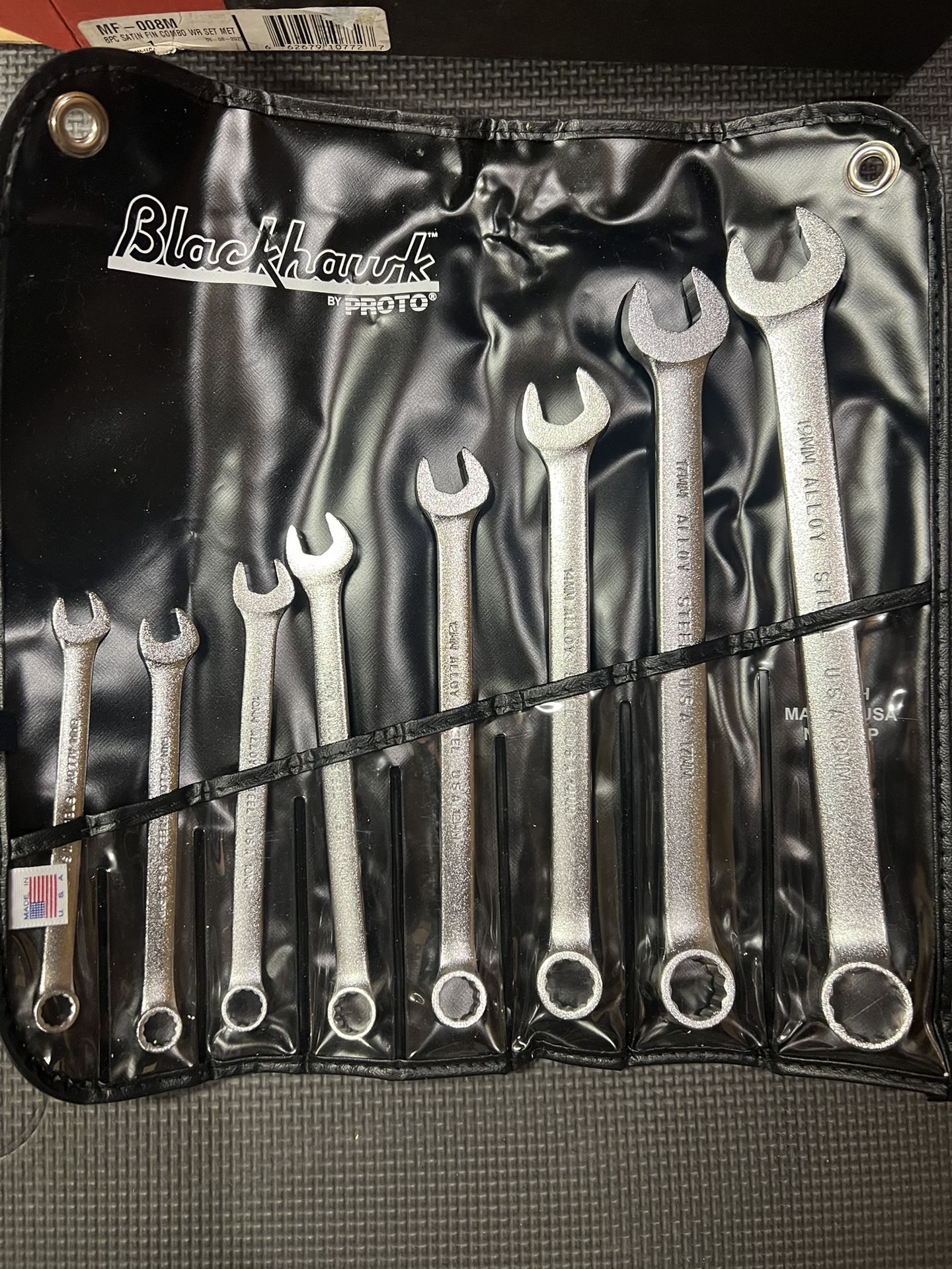 Vintage Blackhawk Metric Proto 8pc Combination Wrench Set