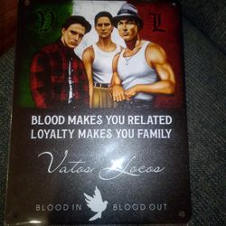 Small blood in blood out sign cash only no shipping