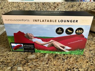 Curiouscomforts Inflatable Lounger Portable Series Red