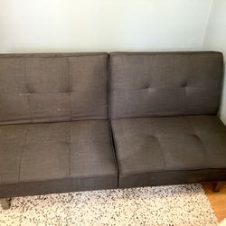 Foldable Couch Bed | Murphy Couch Bed | Twin Bed Reclining, Black