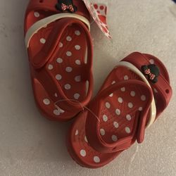 Minnie Mouse Crocs Sandals Size C8 Serious Buyer Only