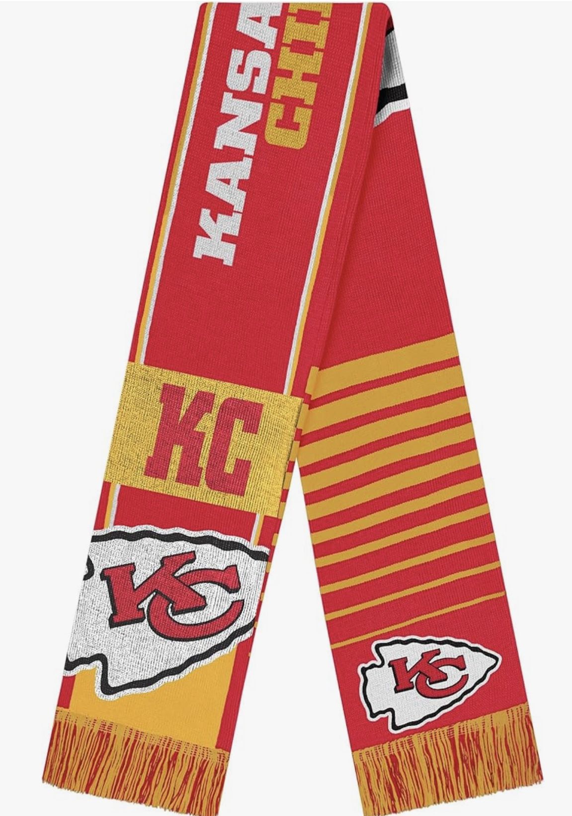 Kansas City Chiefs Big Logo 2 Sided NFL 65 inch adult team logo Scarf