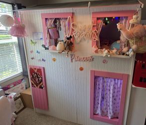 Custom Handmade Twin Loft Bed / Playhouse with Storage