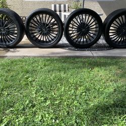 24” DUB Rims and Tires 