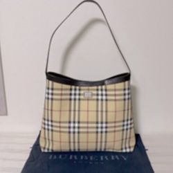 EUC [Burberry] Nova Check Signature Vintage Plaid Shoulder Bag w/ Dust Bag!