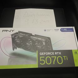NVIDIA 5070 Ti Pny Graphics Card Gpu