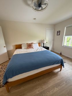 King bed with Mattress and two night stand