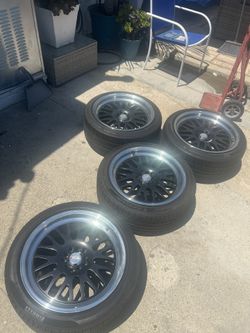 XXR Rims and tires 18 inch 5x114.3 bolt (Read Desc)