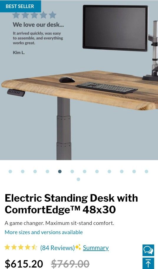VARI Electric Adjustable Desk 