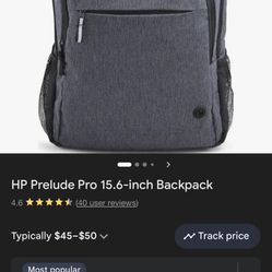 Hp Backpack 15.6 Brand New With Tags