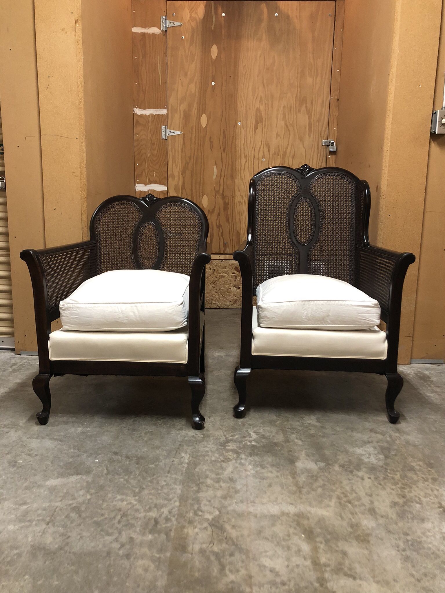 Vintage His And Her Matching French Chair Set