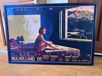 Mulholland Drive Mondo Poster – Krzysztof Domaradzki – 24x36 – Custom Framed - David Lynch